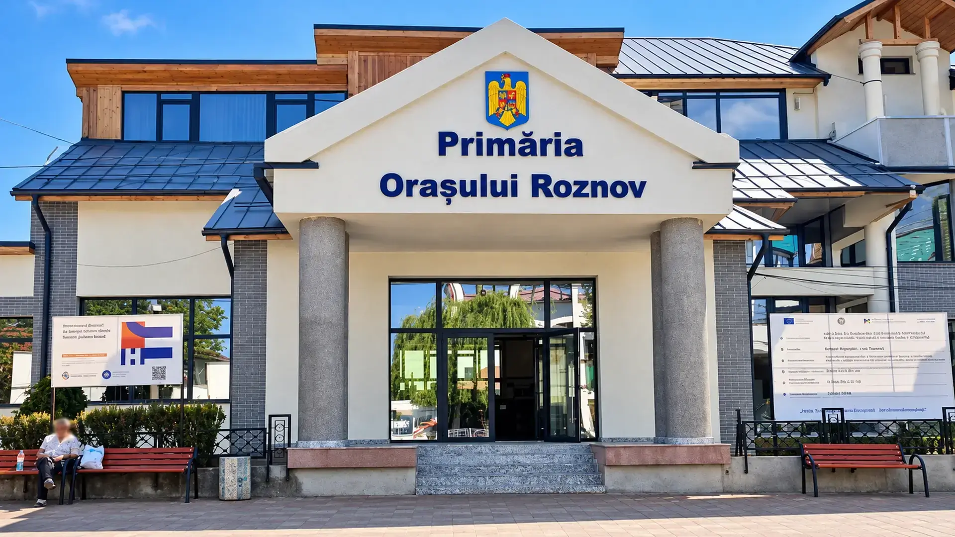 Primăria Orașului Roznov, care a lansat licitația pentru asfaltarea străzilor și amenajarea parcărilor din Zona Vile